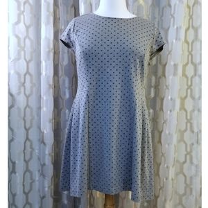 Kensie Grey Polkadot Dress XL